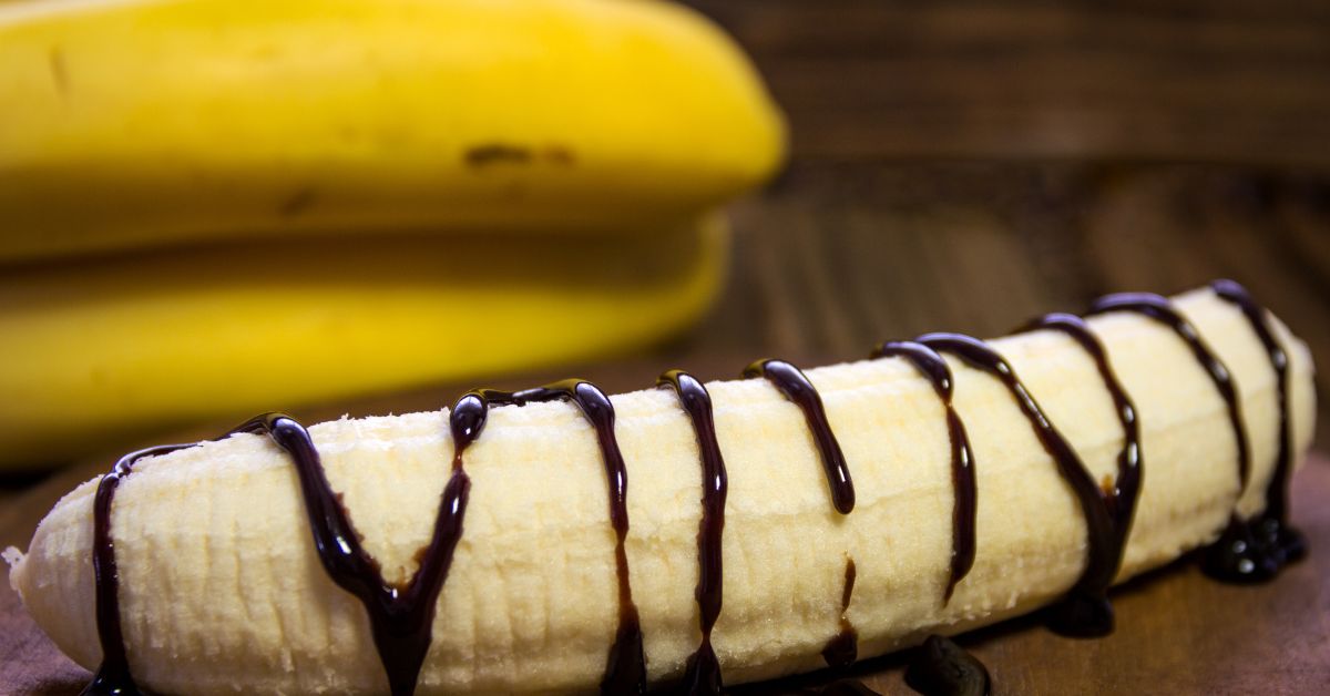 banan z czekoladą