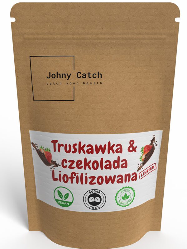 Liofilizowana truskawka w czekoladzie Johny Catch – zdrowa przekąska bez cukru i konserwantów