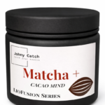 Matcha+ Cacao Mind Johny Catch – funkcjonalna matcha z kakao z serii LioFusion w czarnym słoiku