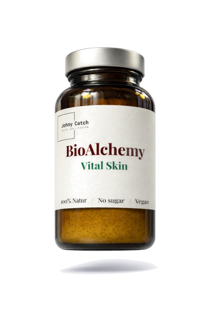 BioAlchemy Vital Skin – naturalny proszek wspierający skórę, bez cukru, wegański, Johny Catch