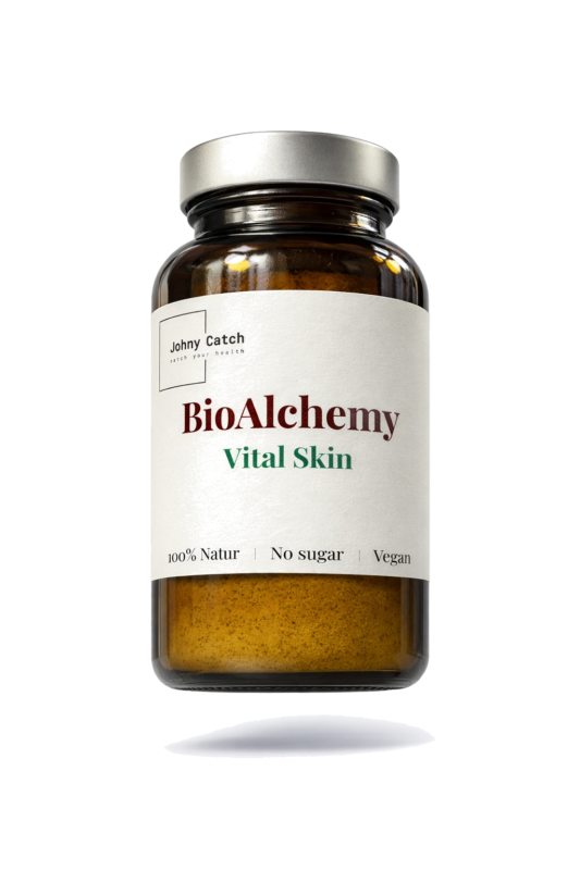 BioAlchemy Vital Skin – naturalny proszek wspierający skórę, bez cukru, wegański, Johny Catch